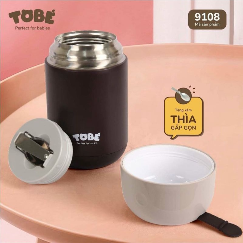 Bình ủ cháo giữ nhiệt Tobe cho bé 900ml