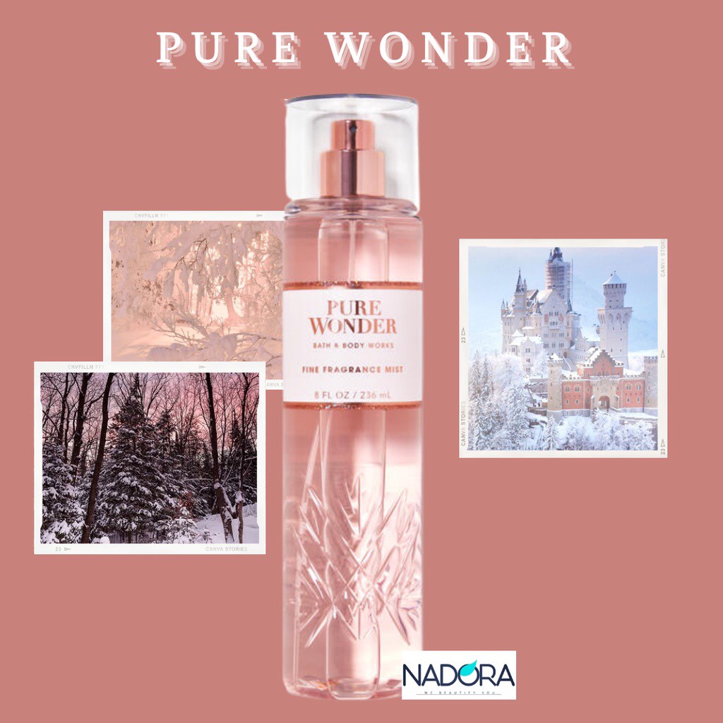Xịt thơm toàn thân Bodymist Bath & Body Works mùi Pure Wonder