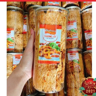 Khô Mực Cán Tẩm Gia Vị Cay 200g - Mực Khô Cán Tẩm Gia Vị Chuẩn Chất Lượng An Toàn Vệ Sinh