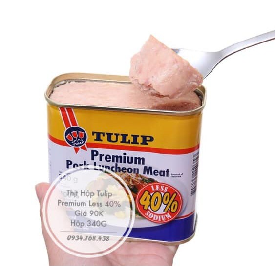 Thịt Hộp Tulip Premium Less 40%