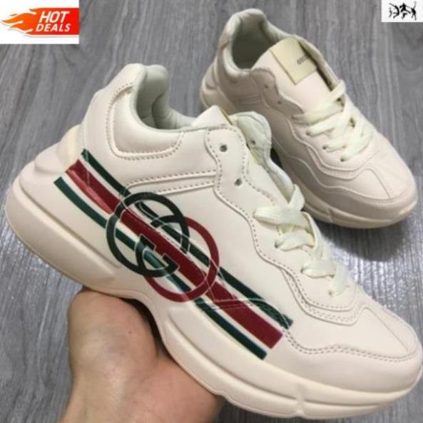 Giầy thể thao và sneakers chunky mầu vàng kem nam nữ 36-44. : " > . TẾT !