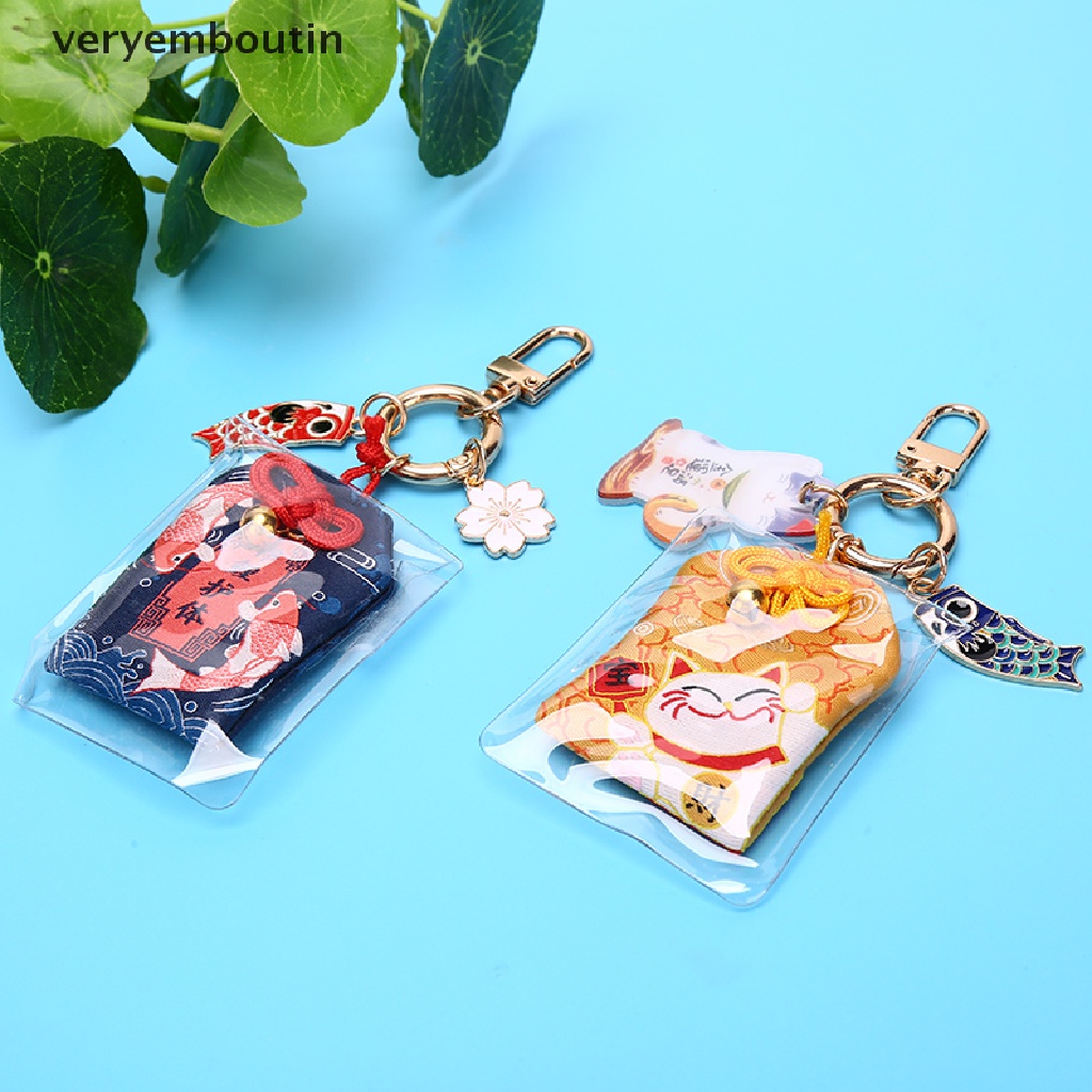 1 Móc Khóa May Mắn Omamori Maneki Neko Dispel Misfortune