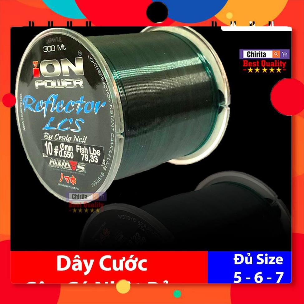 Dây Cước Câu Cá ION POWER 300 Mét - Xuất Xứ Nhật Bản - Đủ Size: 5 - 6 - 7 - 8 - 9 - 10