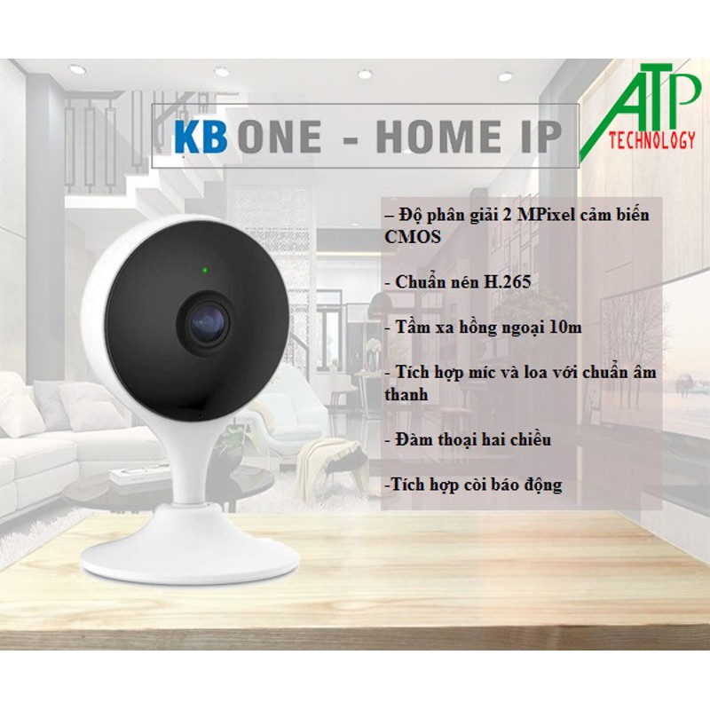 {Siêu Hot} Camera WiFi 1080p KBONE H21W góc rộng- Thương hiệu Mỹ- chuẩn nén h.265