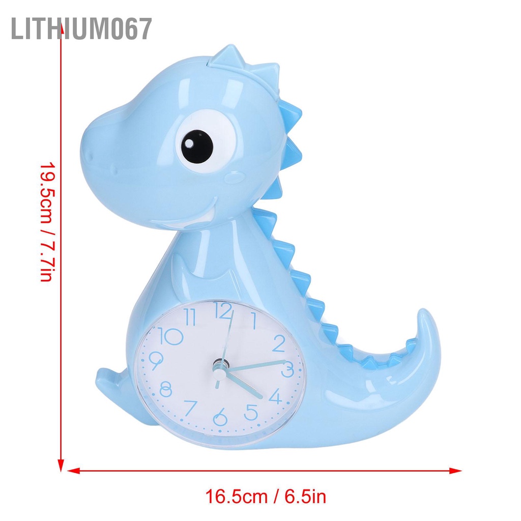 Lithium067 Đồng Hồ Báo Thức Hình Khủng Long Thân thiện với môi trường Vẻ ngoài dễ thương Cảm thấy thoải mái Hình dạng khủng long cho trẻ em