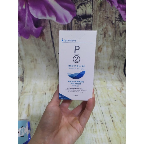 Nước ngâm kính áp tròng P2 Revitalize 120ml Singapore