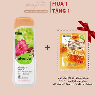 Sữa Dưỡng Thể Alverde Body Lotion Kakaobutter Hibiskus Đức