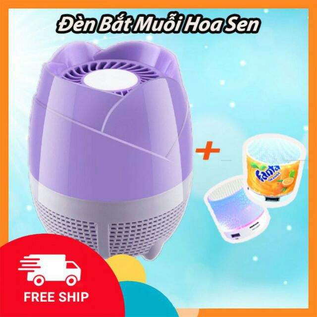 [XẢ KHO+FREE SHIP] Đèn Bắt Muỗi Cắm Cổng USB Hình Nụ Hoa Kiêm Đèn Ngủ NỤ HOA SEN