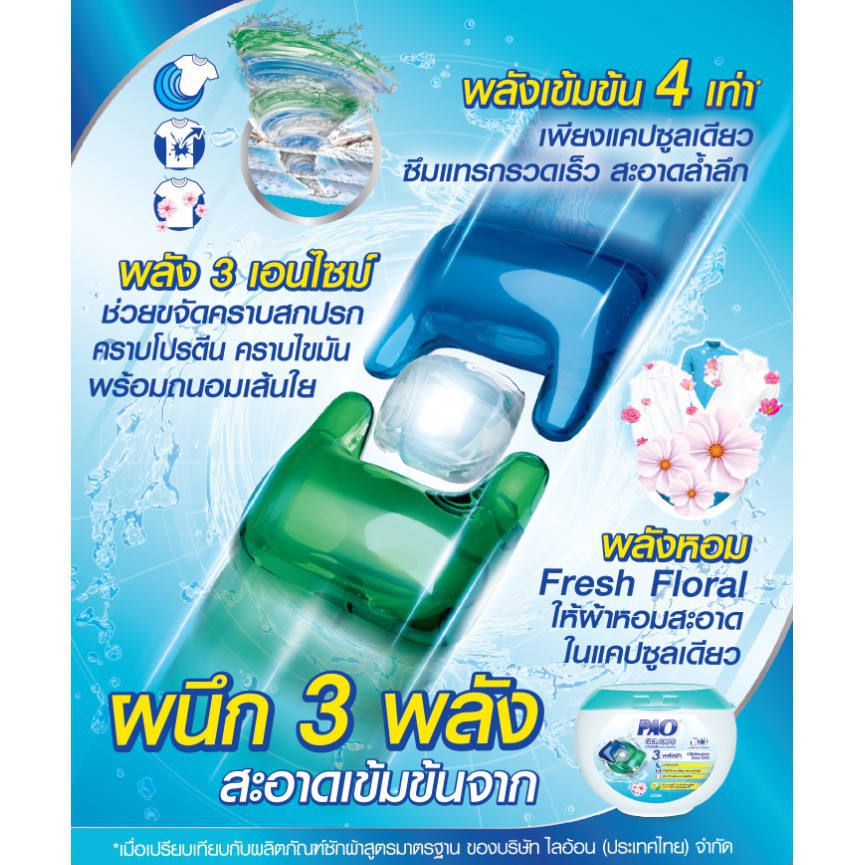 Viên giặt Pao máy hộp 19 viên - Hàng Thái Lan