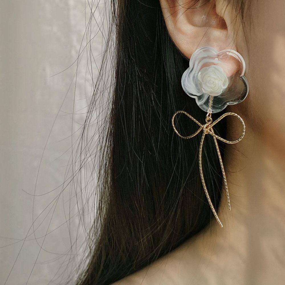 Bông Tai Hình Hoa Nơ Thời Trang Xuân Hè Cho Nữ