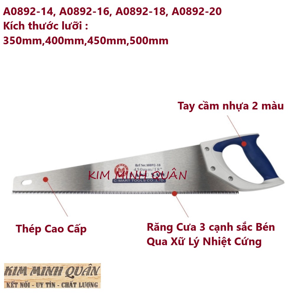 Cưa Bản Cầm Tay 350,400,450,500mm A0892 CMART