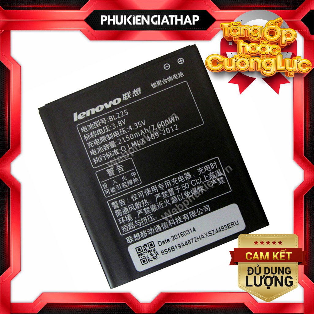 Pin Lenovo A858 BL225 - 2150mAh