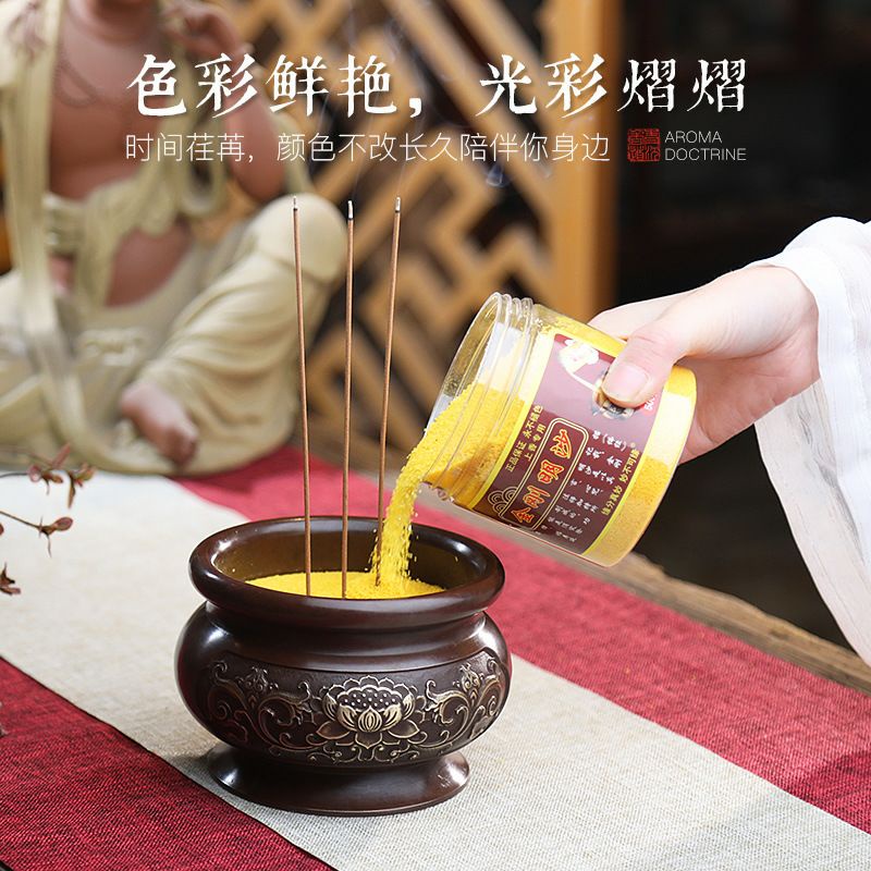 Các vàng kim sa đặt lư hương, đồ thờ cúng, 1 hủ 900 gam