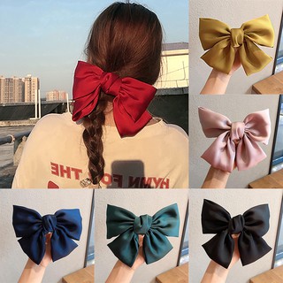 Kẹp Tóc Nơ Màu Đỏ Thời Trang Nữ Tính