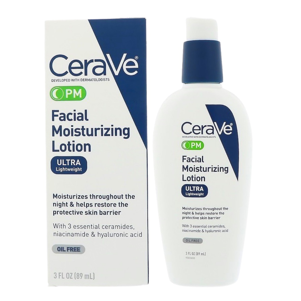 [Bill Mỹ] Kem dưỡng CeraVe PM Facial Moisturizing Lotion PM 4% Niacinamide