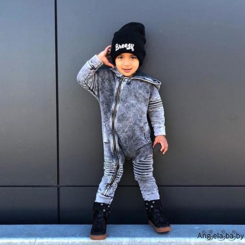 VHV-The New Hot Selling Newborn Kid Baby Boy Girl Denim Hooded Romper Playsuit