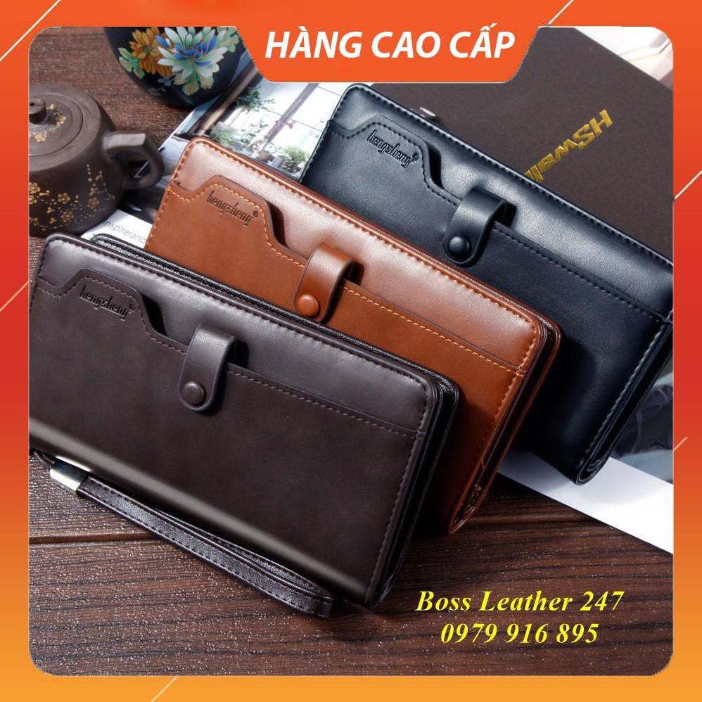 Ví Nam Cầm Tay 💖 FREESHIP 💖 Ví Dài Nam Cầm Tay Có Khóa Cao Cấp, Đựng Được Điện Thoại - Chất Liệu Da PU Cao Cấp | BigBuy360 - bigbuy360.vn