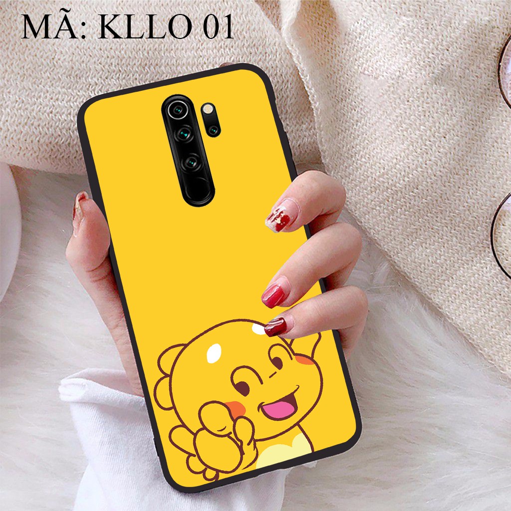 Ốp lưng Xiaomi Redmi Note 8 Pro viền dẻo TPU BST Khủng Long Lai Ong