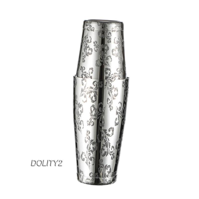 [Dolity2] Bình Lắc Pha Chế Cocktail Boston 500ml &amp; 750ml Có Đế