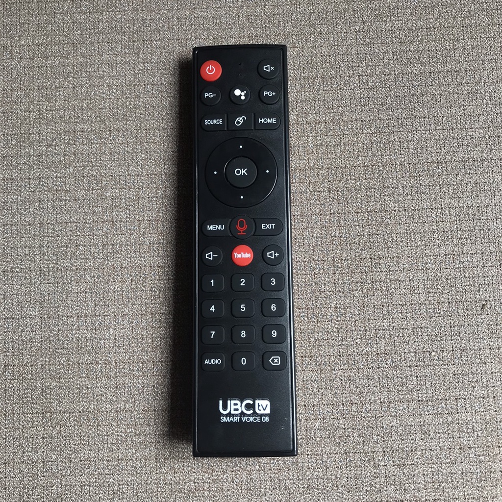 Điều khiển tivi ubc giọng nói,Remote TV điều khiển ubc có giọng nói hàng chính hãng, BH 6 tháng