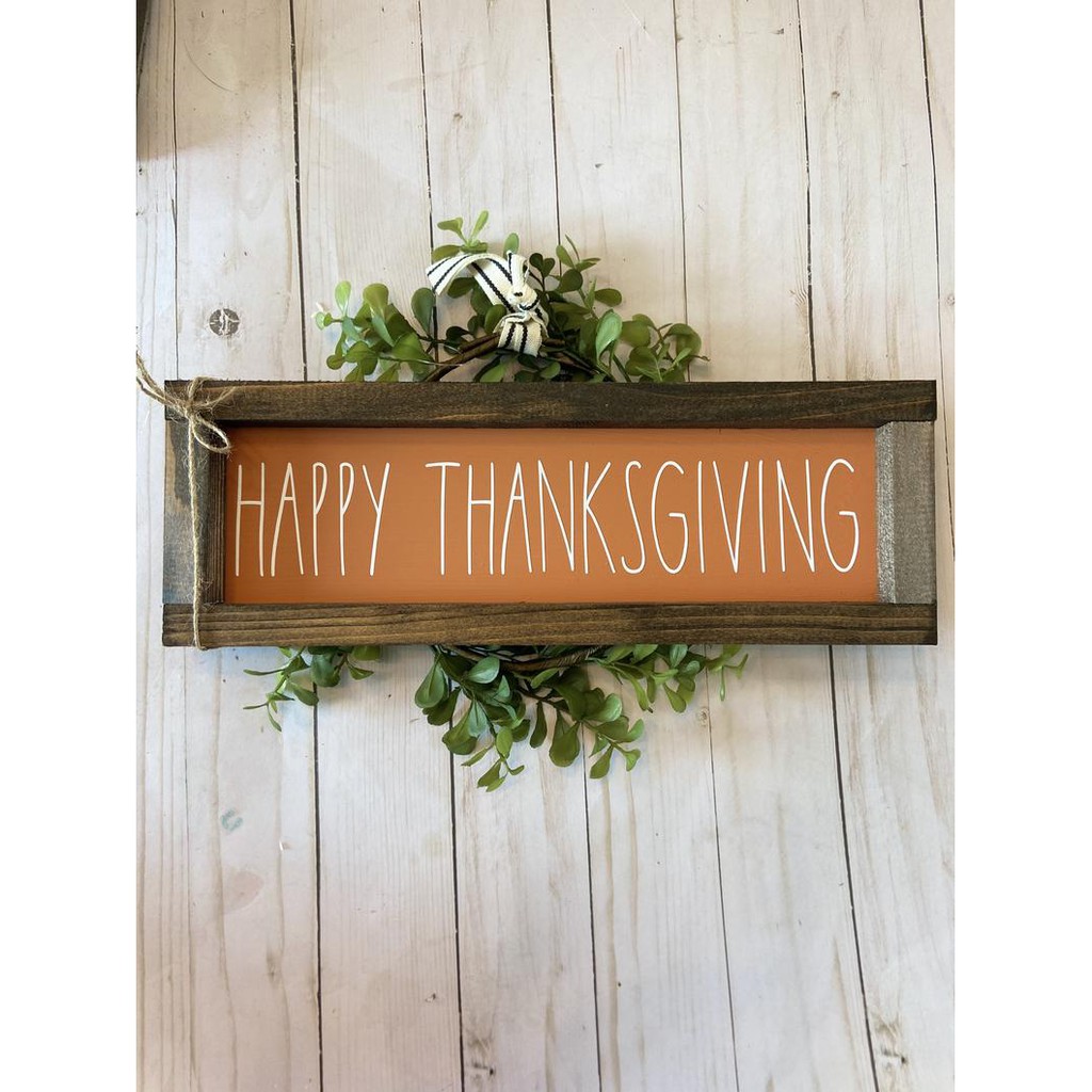 Tranh gỗ handmade cảm ơn - Thanksgiving - Decor treo tường phong cách vintage