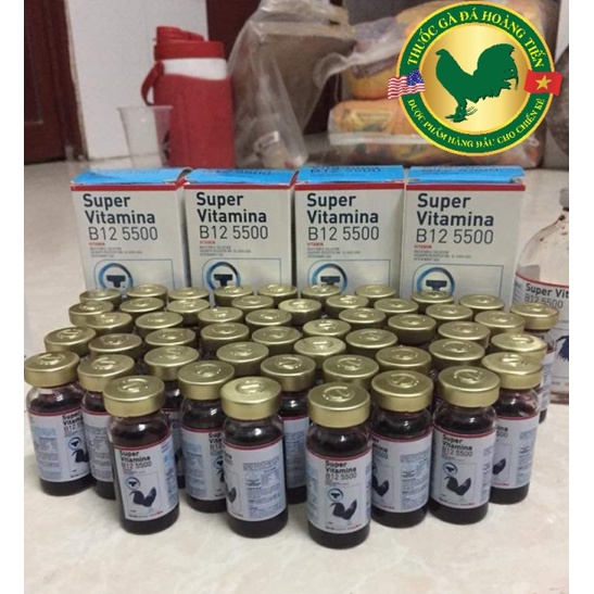 SUPER VITAMIN B12 5500 10ML- CHÍNH HÃNG TORNEL- dùng cho gà đá