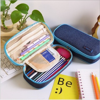 Bóp hộp vải jean