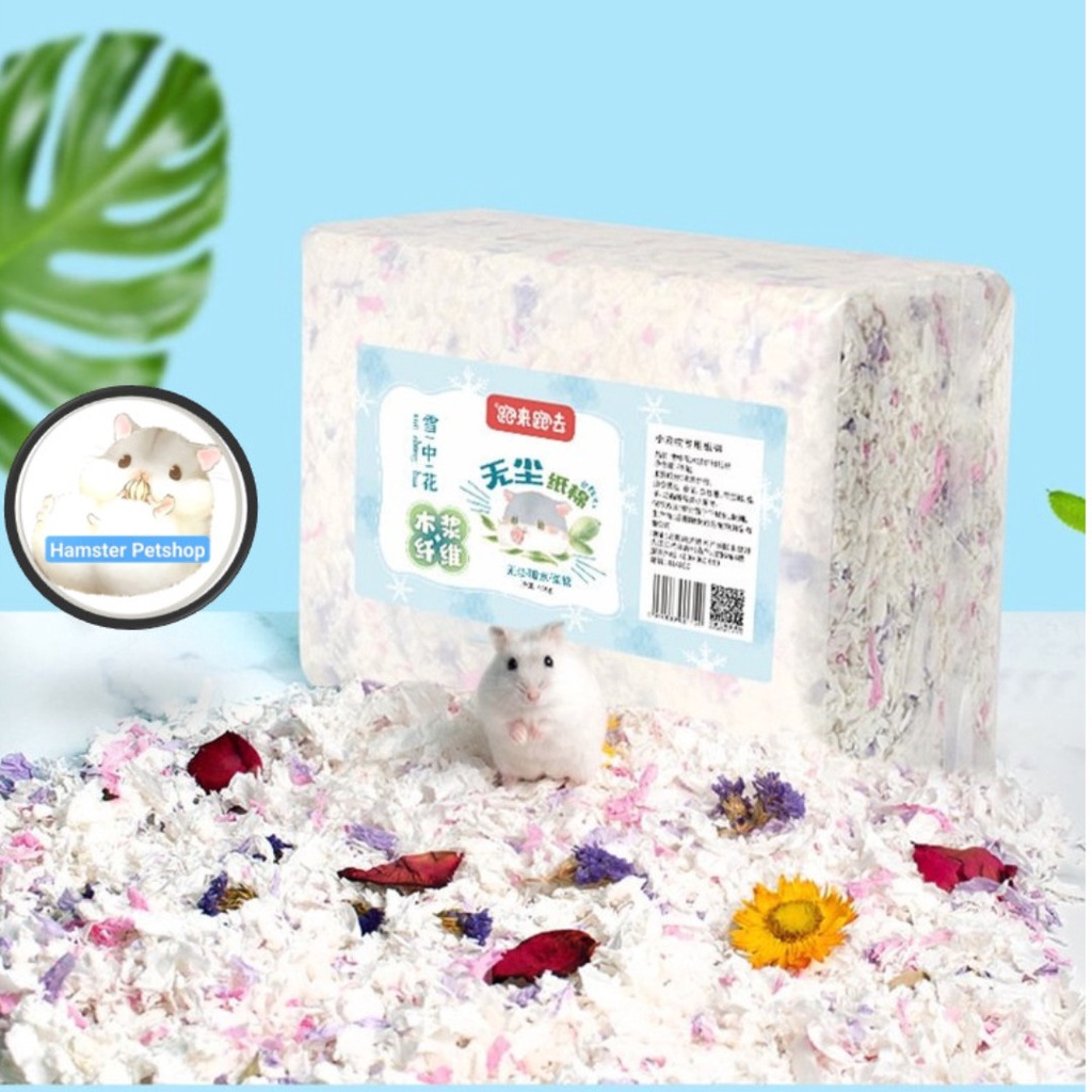 Giấy vải bông lót chuồng khử mùi hãng run around cho Hamster 450g
