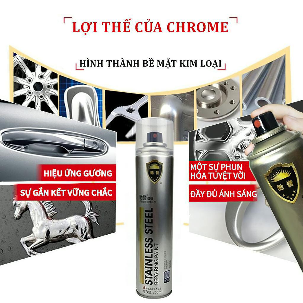 Rusty Spray Paint Xe máy Car Wheel Silver Spray Paint -350ml