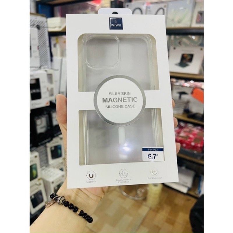 Ốp Lưng Trong Suốt Hỗ Trợ Sạc Không Dây MagSafe Iphone 14 pro max , 14 prp , 14 max , 14 , 13, 13 Pro, 13 Pro Max