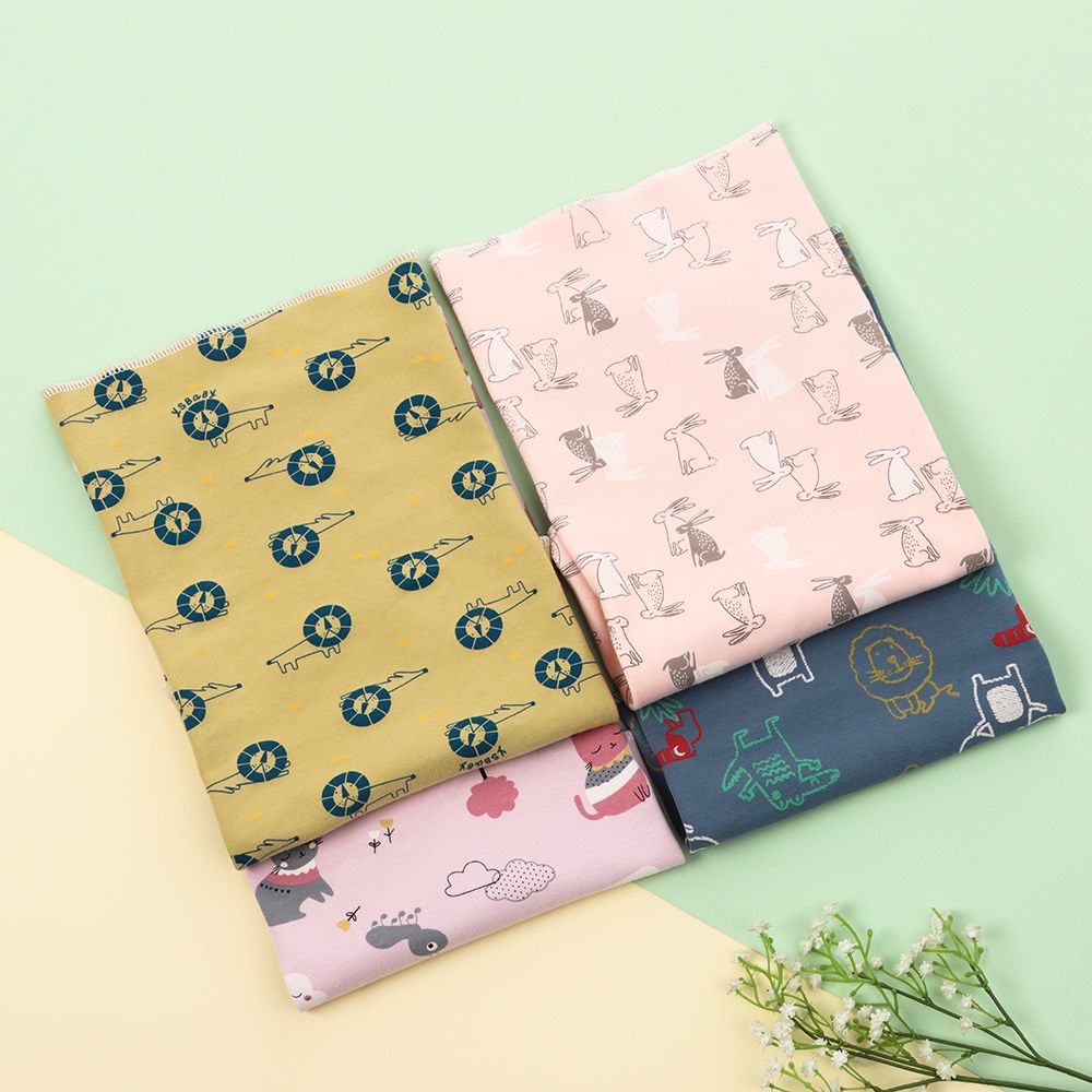 Khăn choàng cổ cotton in họa tiết động vật hoạt hình nhiều màu sắc tùy chọn thời trang thu đông đáng yêu cho bé