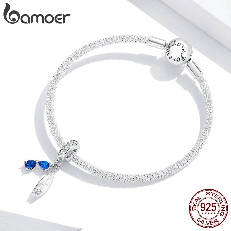 Charm xỏ Bamoer BSC263 DIY vòng đeo tay / mặt dây chuyền bạc 925