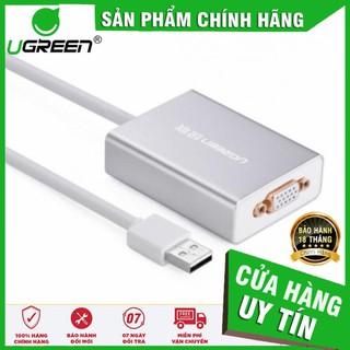 Ugreen 40244 - Cáp chuyển đổi USB sang VGA hỗ trợ fullHD ✔HÀNG CHÍNH HÃNG ✔  [Ugreen_Official_Store]