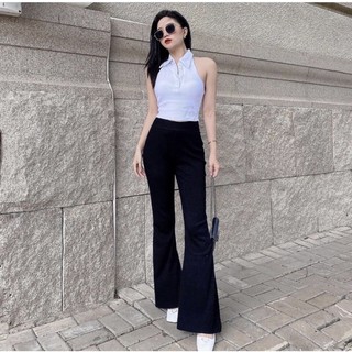 [Ảnh thật🔥] QUẦN THUN ỐNG LOE chất dày dặn 💖 𝐒𝐈Ê𝐔 𝐇𝐀𝐂𝐊 𝐃Á𝐍𝐆 🔥