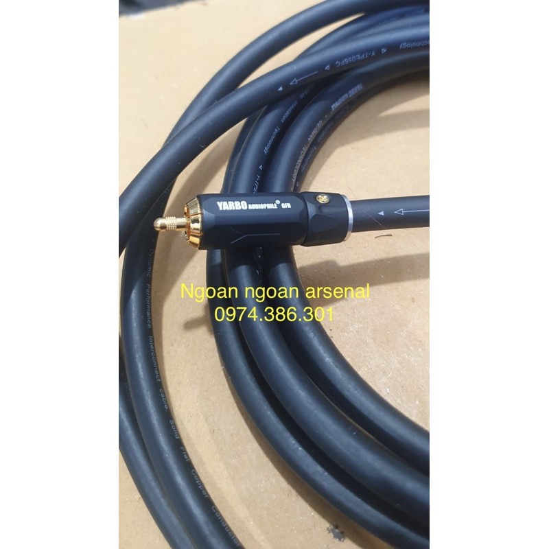Dây tín hiệu âm thanh coaxial audio cao cấp nhập khẩu hãng YARBO Đức. báo giá 1 mét rời chưa jack