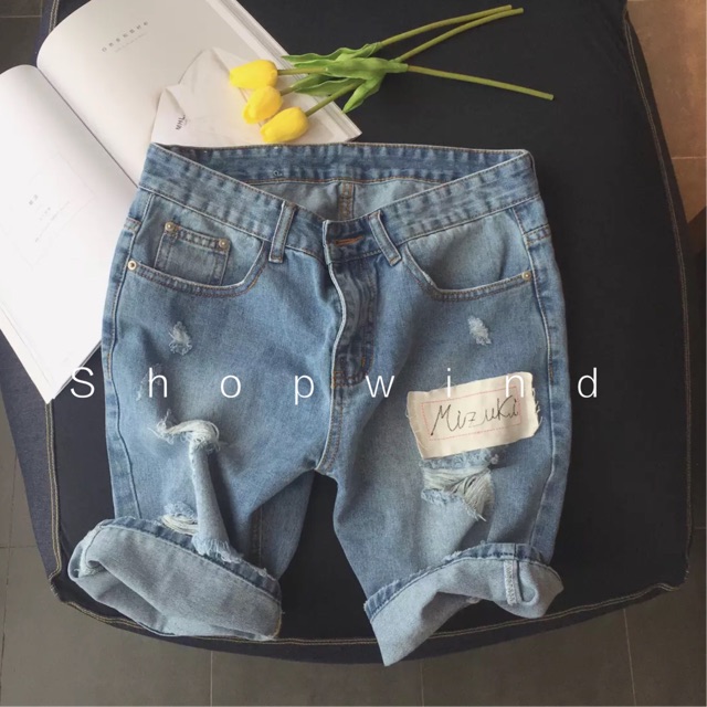 Quần Sort Jean Unisex Quảng Châu