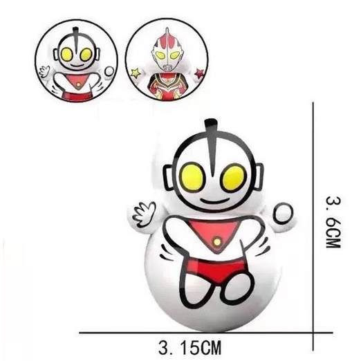 [Set 10]Búp bê lật đật ULTRAMAN  , Lật Đật Siêu anh hùng Điện Quang