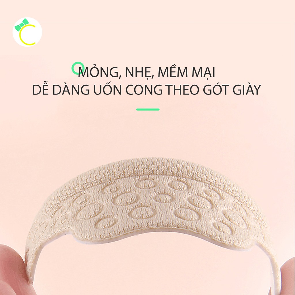 Lót giày chống tuột gót và chống trầy da gót sau loại vân tròn - Cami - CMPK164