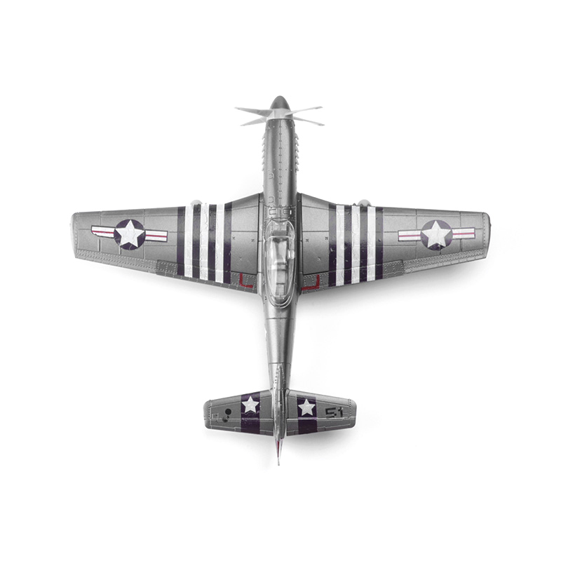 Mô hình máy bay chiến đấu 4D Mustang P-51 tỉ lệ 1 / 48 độc đáo vui nhộn