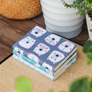 Bọc sách vải / bìa sách vải happy zoo handmade