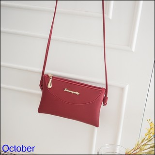 TÚI ĐEO CHÉO SUNNY CHỮ NHẬT CÓ DÂY KÉO A027 [sale 10% xả tết ]