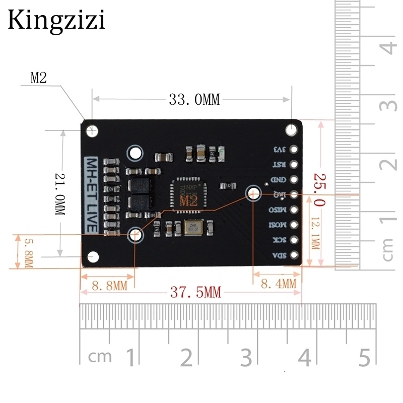 Mô Đun Rfid Rc522 Cho Arduino Uno 2560 đi kèm bộ dụng cụ S50 13.56 Mhz 6cm chuyên dụng