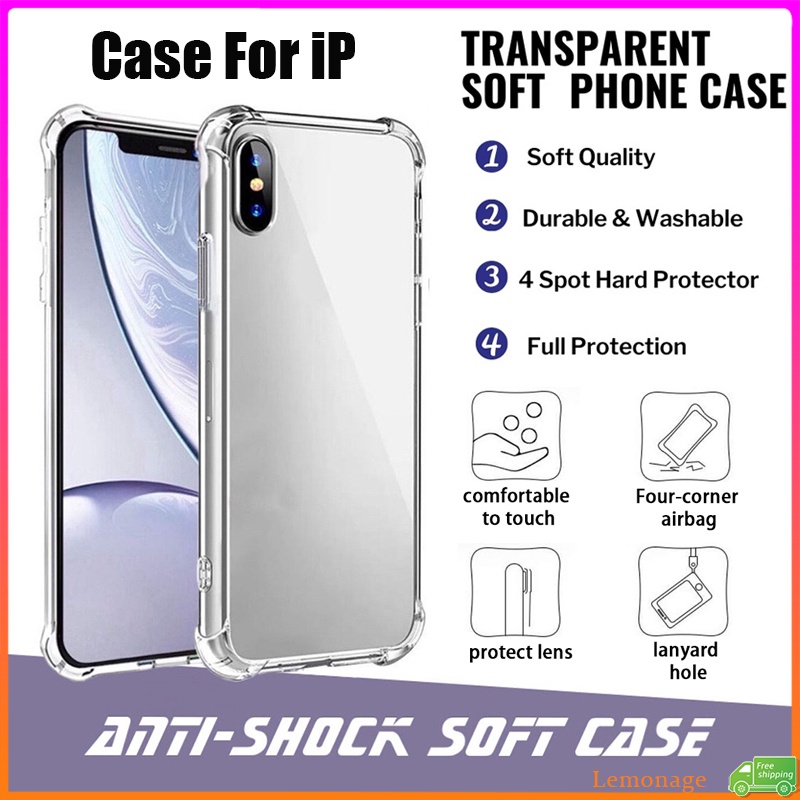 Ốp Điện Thoại Mềm Trong Suốt Chống Rơi Cho iPhone 6 / 7 / 8 / X / Xr / Xs / Xs Max / 11 / 11Pro / 11Pro Max