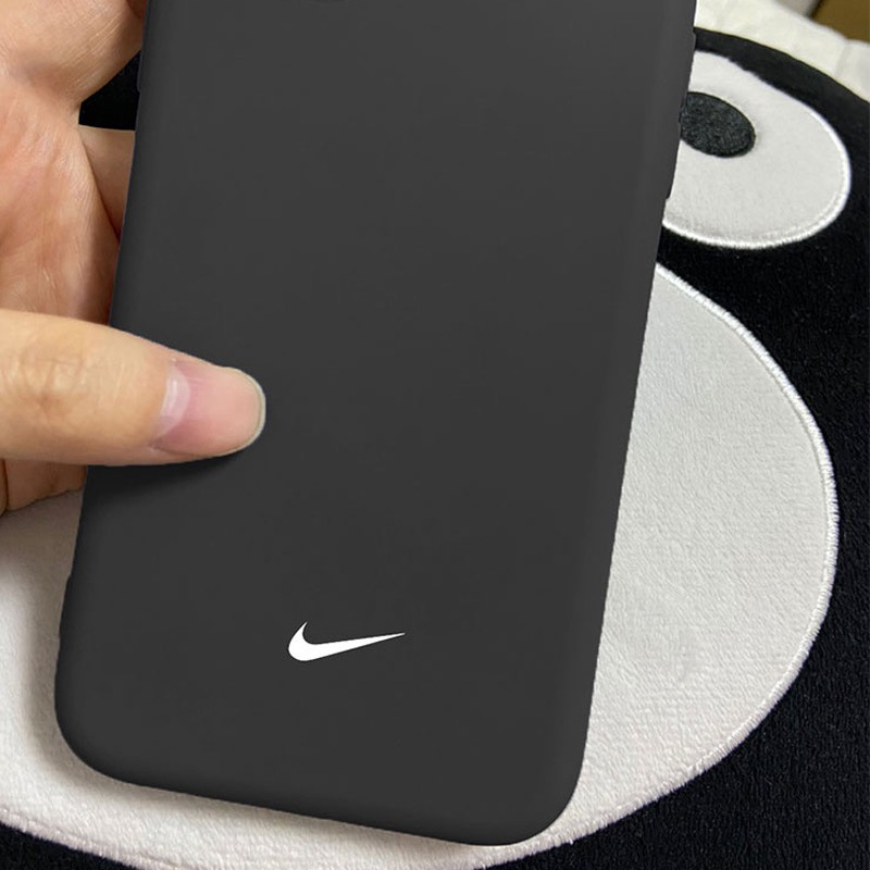 Ốp điện thoại mềm họa tiết logo Nike bảo vệ camera cho IPhone 11 Pro 7 8 Plus SE2020 X XS XR MAX
