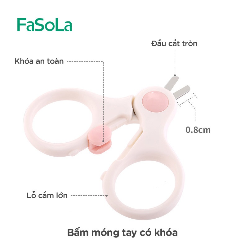 Bộ dụng cụ chăm sóc móng tay trẻ sơ sinh FASOLA FSLDZ-071-C