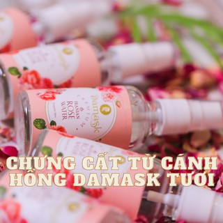 Nước hoa hồng Damask nguyên chất từ Iran- Nước hoa hồng không cồn dưỡng da, se khít lỗ chân lông, dung tích 100 ml