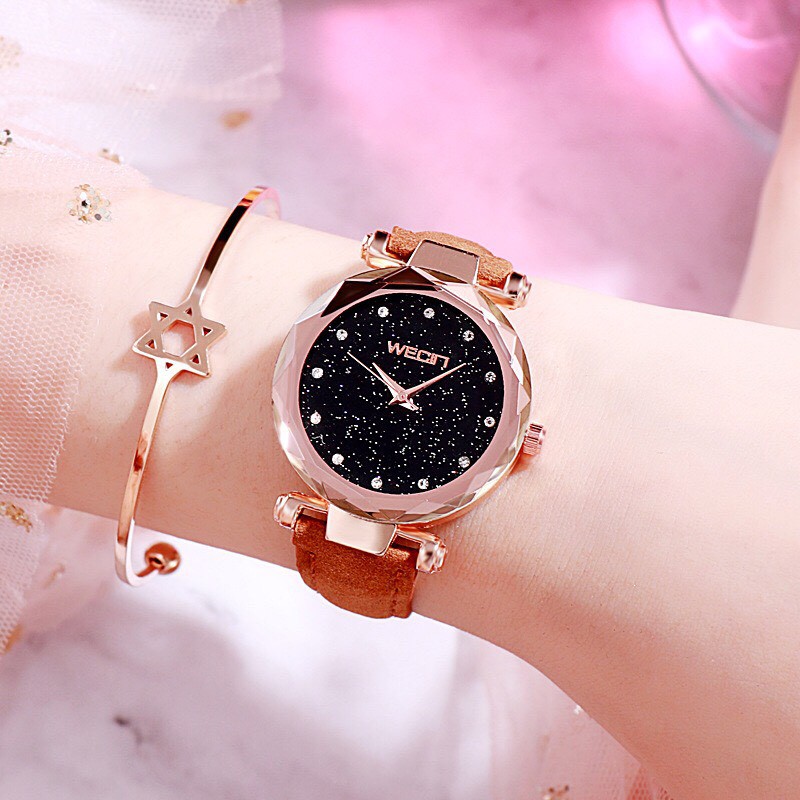 ĐỒNG HỒ NỮ DÂY DA SHDHD MẶT 12 CHẤM D305 THỜI TRANG | BigBuy360 - bigbuy360.vn