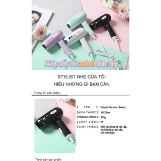 [SẴN] 📛📛📛MÁY SẤY TÓC MINI BỎ TÚI, HÌNH THÚ SIÊU CUTE👍 TN_STORE