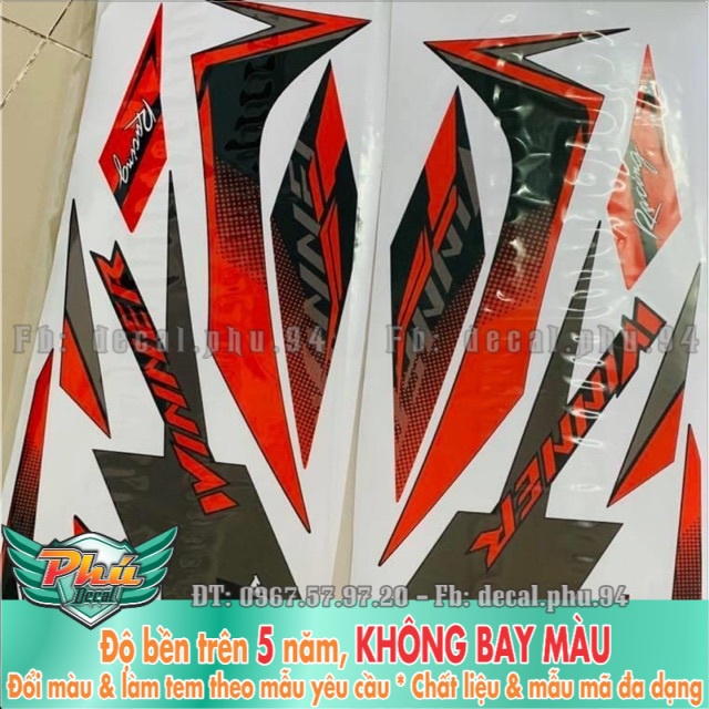 Tem rời Winner X Uv ép nhiệt tỉ lệ 1.1 -1