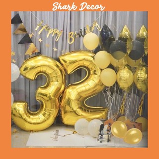 Bóng số size to 70cm trang trí sinh nhật